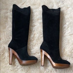 Michael Kors suede knee high boots Sz 8